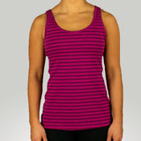 RYU Women's Signature Tank Berry With Stripe