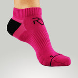 RYU Women's Discipline Sock (No Show) Berry