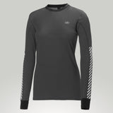 Helly Hansen Women's Active Long-Sleeve Ebony/SnowCrystal