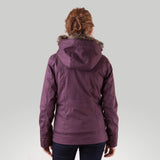Orb Alice Tweed Bomber Jacket With Fur Trimmed Hood Garnet Tweed