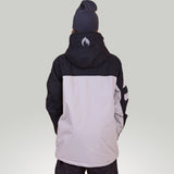 ARSON Inferno - Jacket With Colourblocked Sleeve Insets Silver/Black