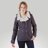 Orb Elvie Techwool Pea Coat Dark Charcoal