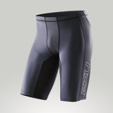 2XU Men's Compression Short Black/Silver Logo