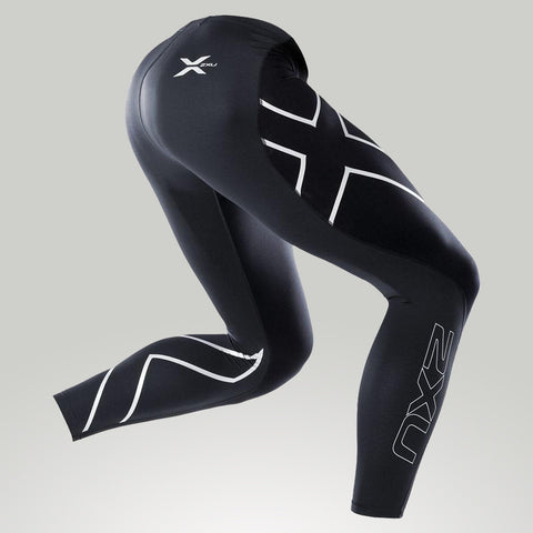 2XU Men's Elite Compressions Tights Black/Steel