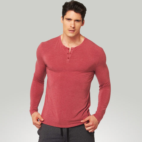 Cory Vines Men's The Neighborhood Henley Red