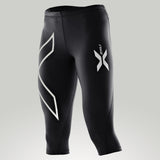 2XU Women's Compression 3/4 Tights Black/Silver Logo