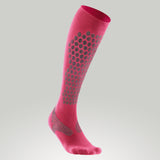 2XU Women's Elite Compression Alpine Sock Pink/Grey