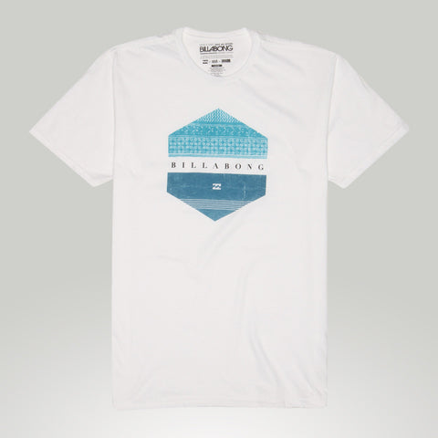 Billabong Men's Means T-Shirt White/Blue