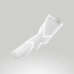 2XU Compression Arm Sleeves White