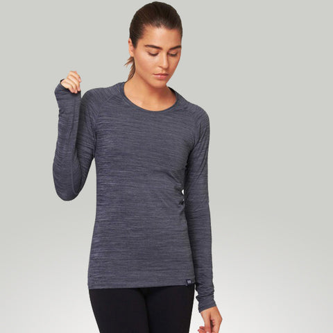 Cory Vines Women's The Path Long Sleeve Tee Heathered River